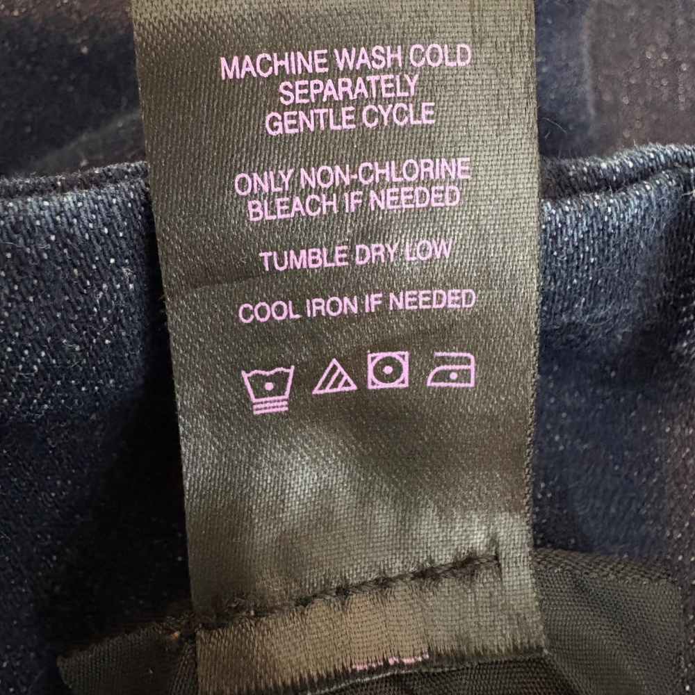 Slimsation By Multiples Dark Blue Cropped Jeans with Frayed Hem - Picture 11 of 12
